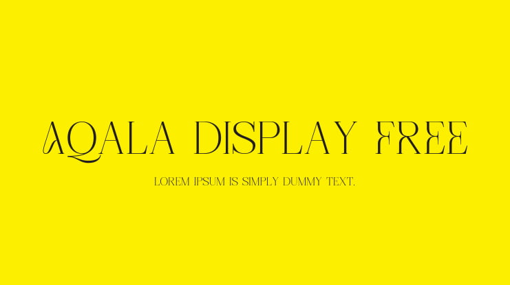 Aqala Display FREE Font