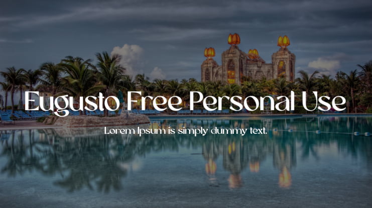 Eugusto Free Personal Use Font