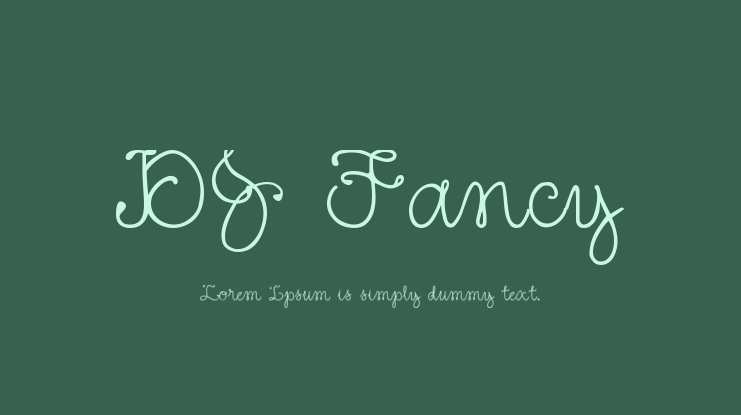 DJ Fancy Font