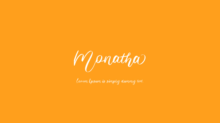 Monatha Font