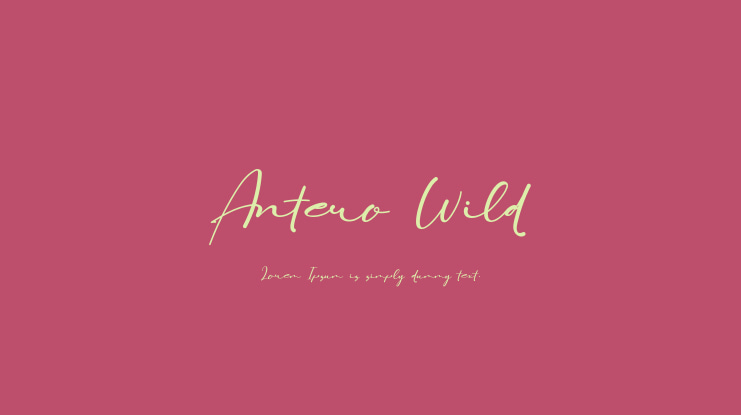 Antero Wild Font