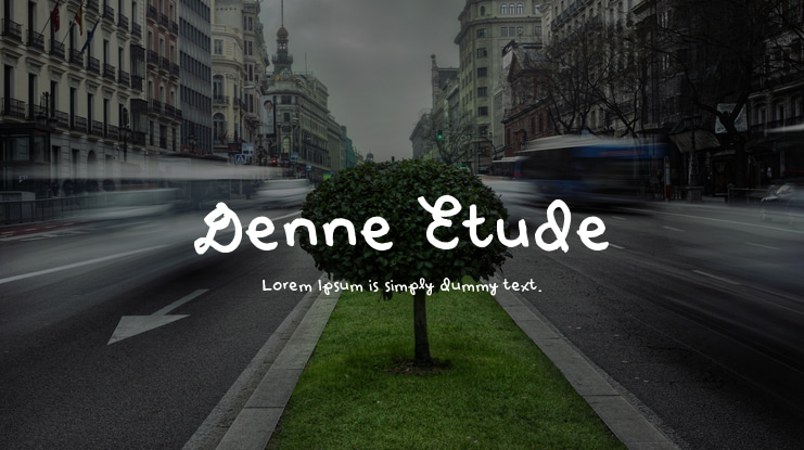 Denne Etude Font
