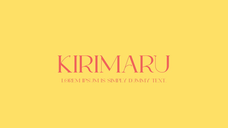 Kirimaru Font