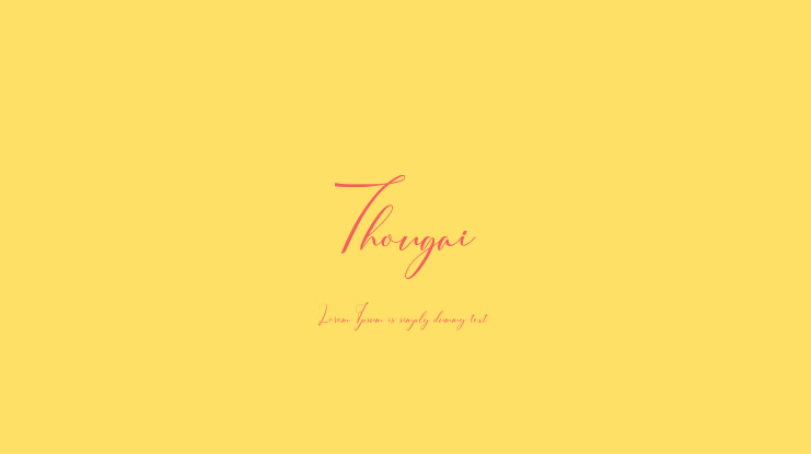 Thougai Font