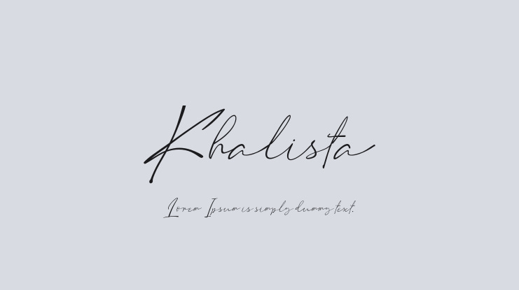 Khalista Font