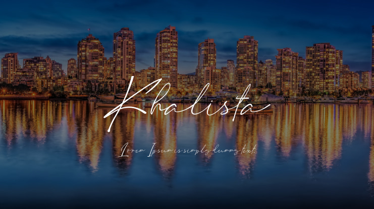Khalista Font