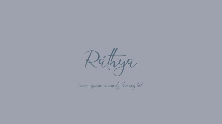 Rathya Font
