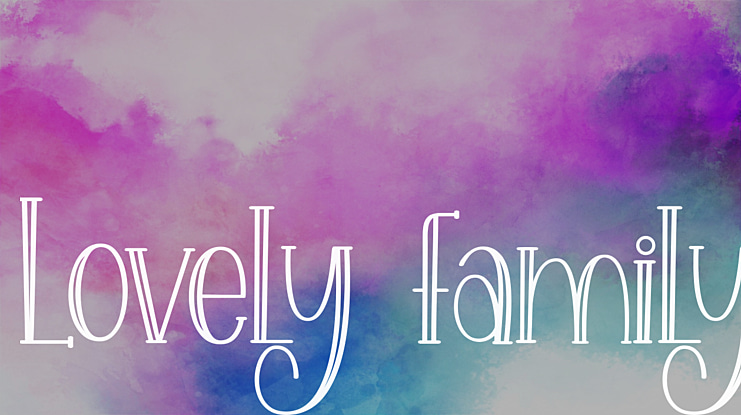 Lovely family Font