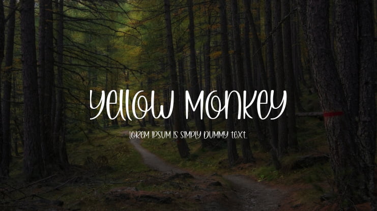 Yellow Monkey Font