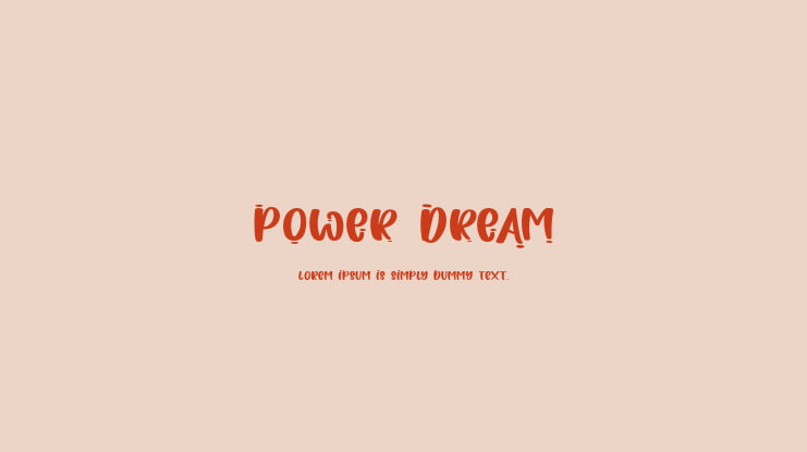 Power Dream Font