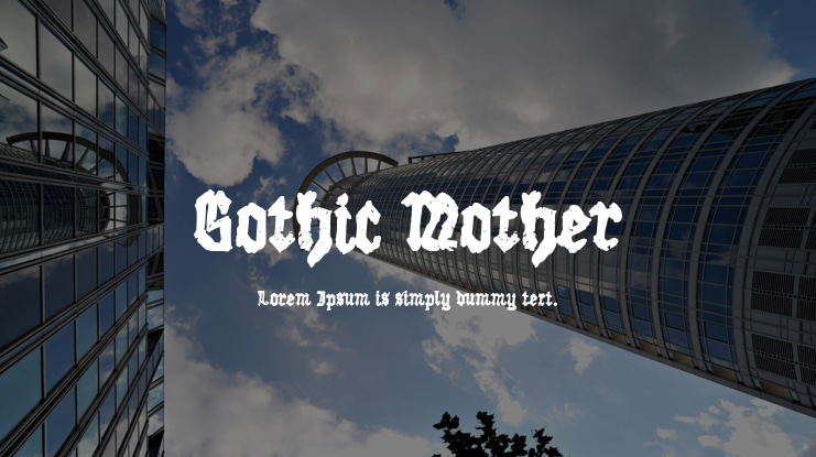 Gothic Mother Font