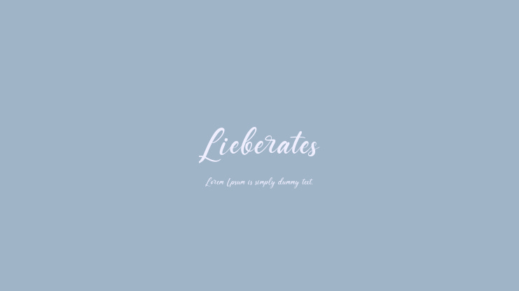 Lieberates Font