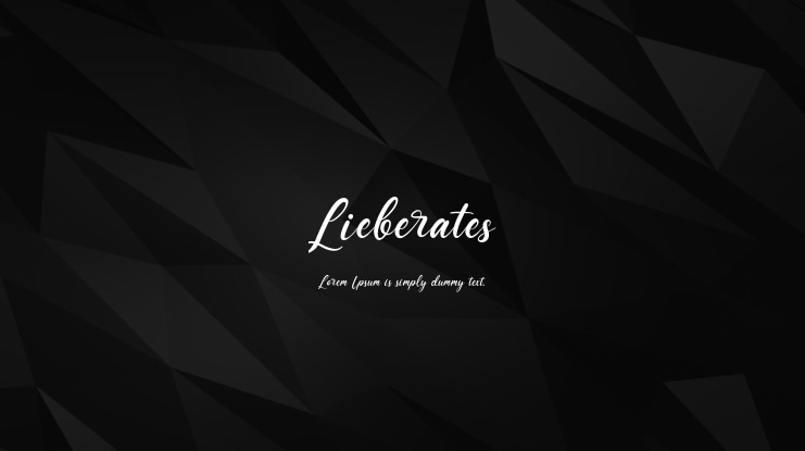 Lieberates Font
