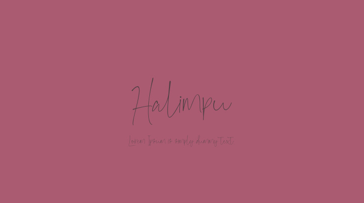 Halimpu Font