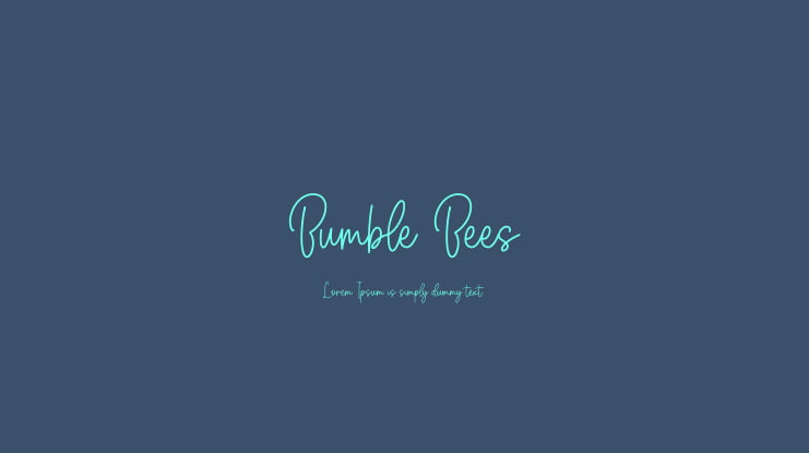 Bumble Bees Font