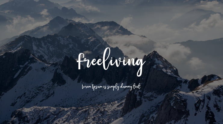 Freeliving Font