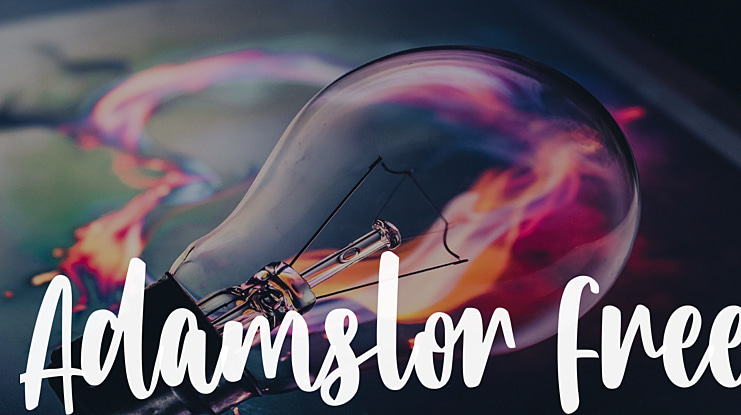 Adamslor Free Font