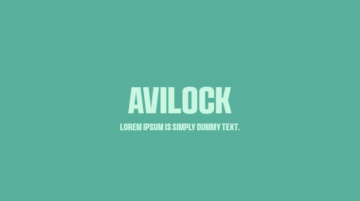 Avilock Font