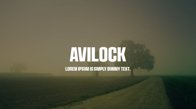 Avilock Font