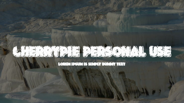 CHERRYPIE PERSONAL USE Font