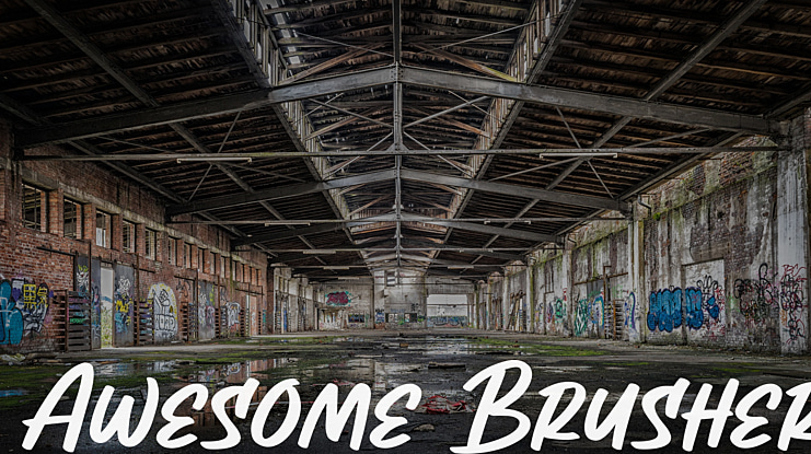 Awesome Brusher Font
