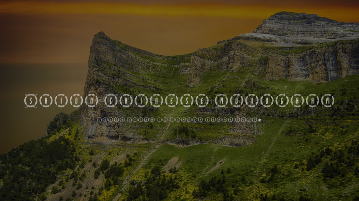 Shion Chinese Monogram Font