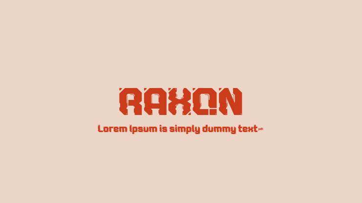 RAXON Font Family