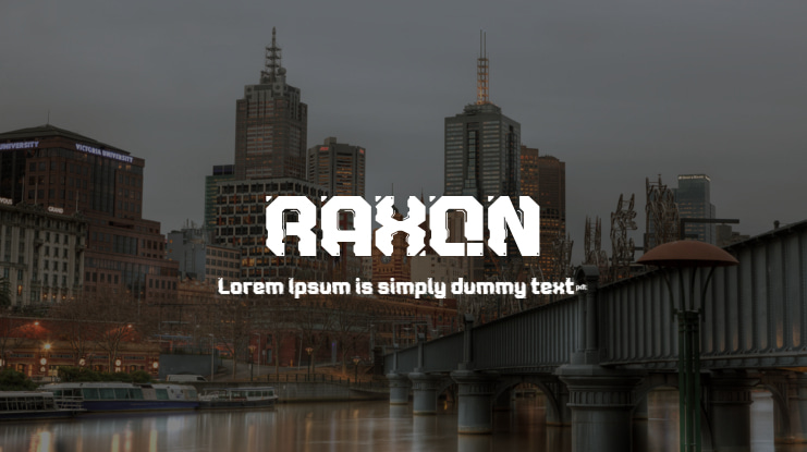 RAXON Font Family