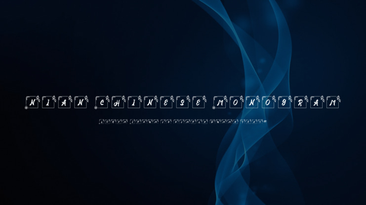 Nian Chinese Monogram Font