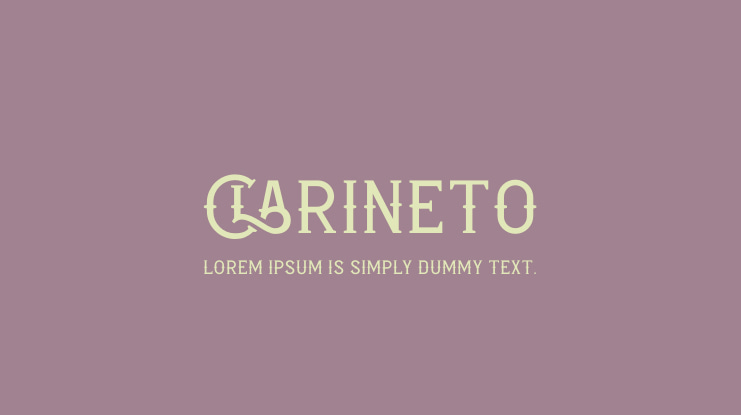 CLARINETO Font