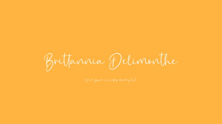Brittannia Delimonthe Font