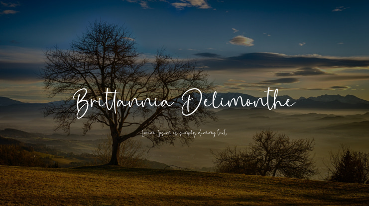Brittannia Delimonthe Font