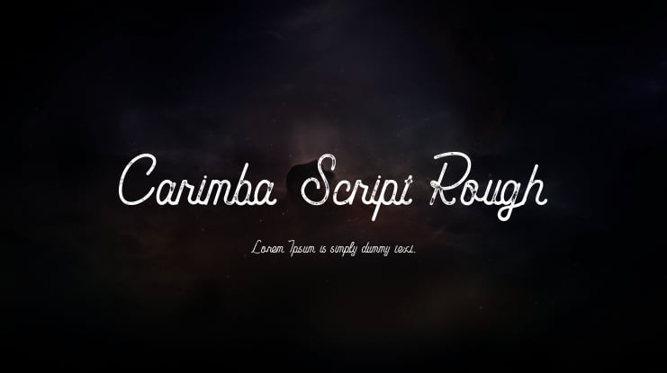 Carimba Script Rough Font Family