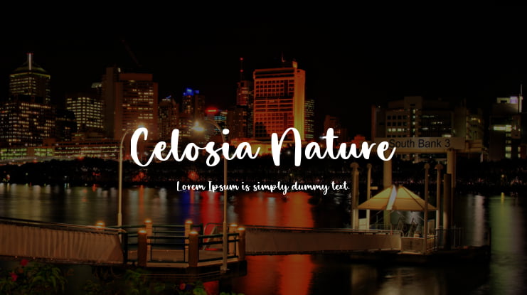 Celosia Nature Font