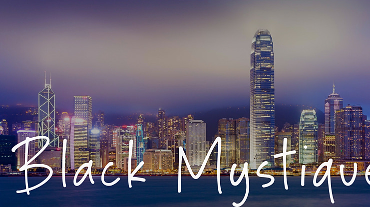 Black Mystique Font