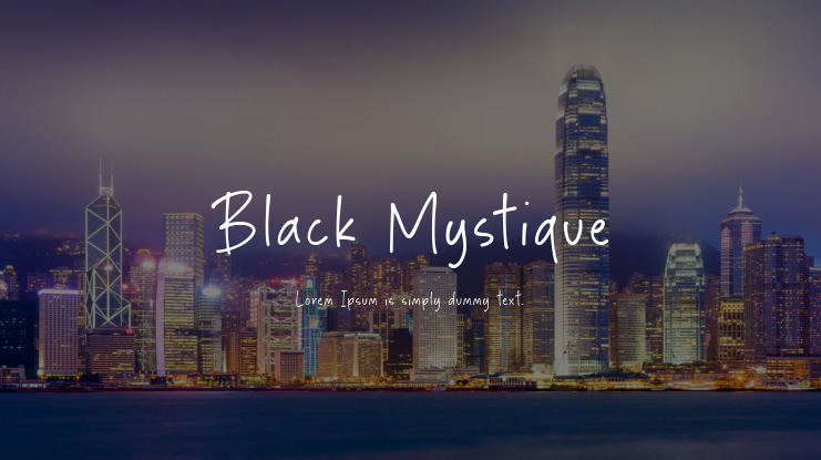 Black Mystique Font