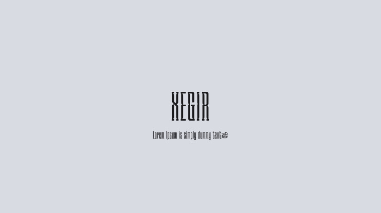 XEGIR Font Family