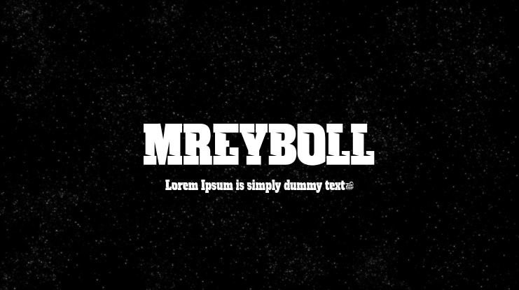 MREYBOLL Font Family