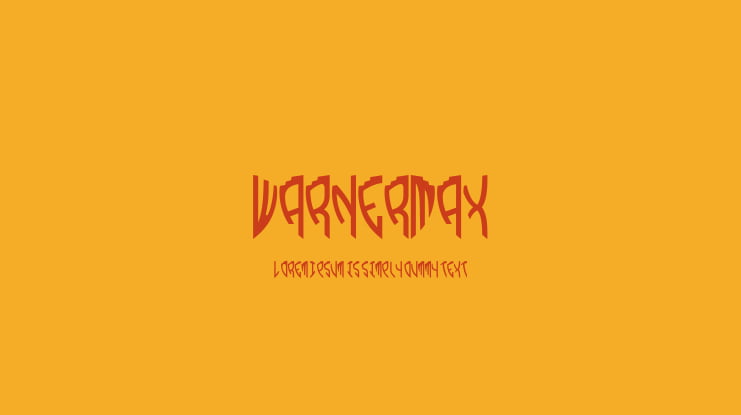 WarnerMax Font