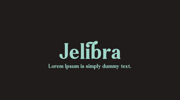 Jelibra Font