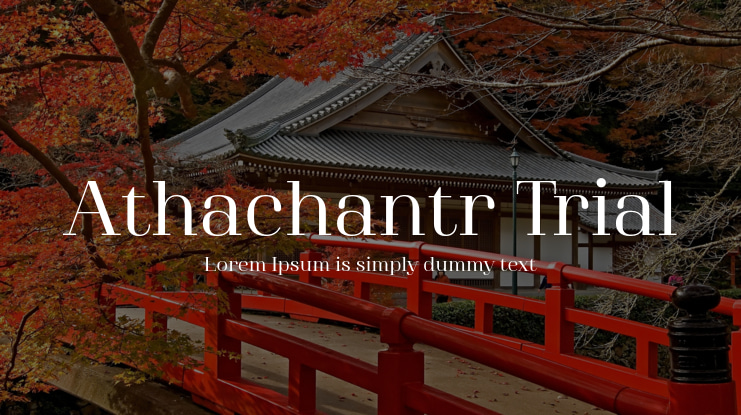 Athachantr Trial Font