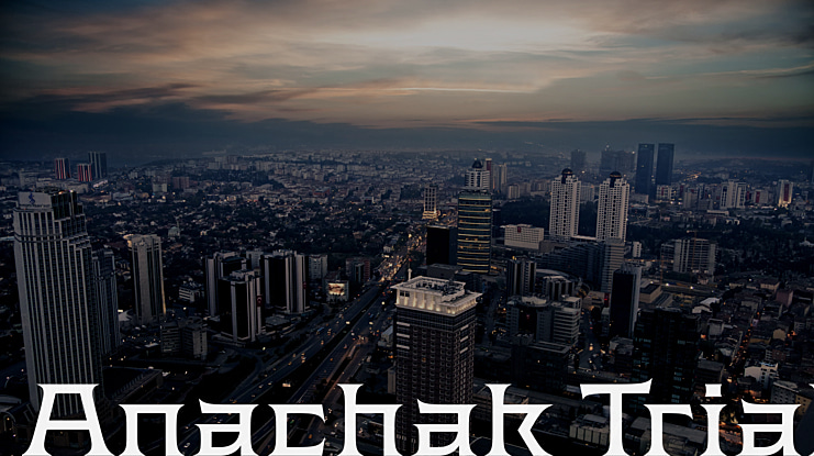 Anachak Trial Font
