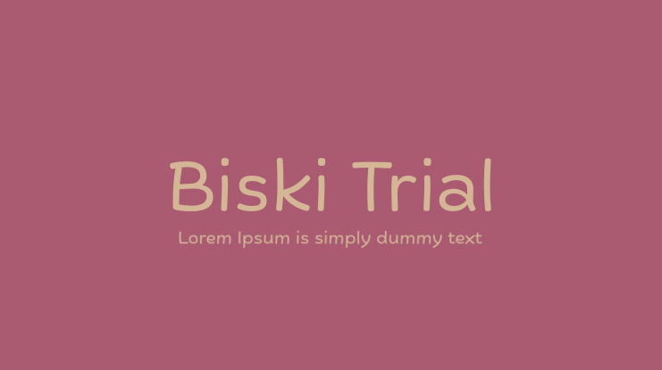 Biski Trial Font