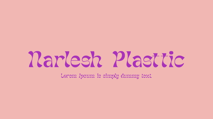 Narlesh Plasttic Font