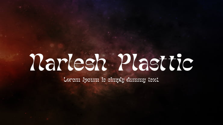 Narlesh Plasttic Font
