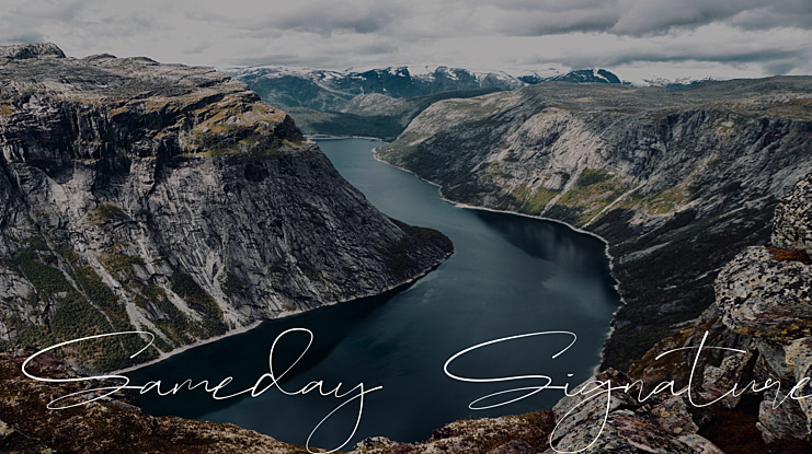 Sameday Signature Font