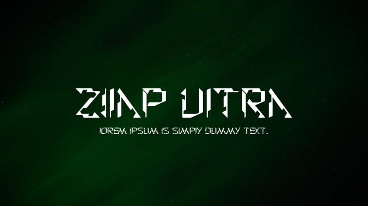 Zilap Ultra Font