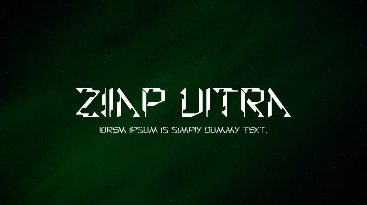 Zilap Ultra Font