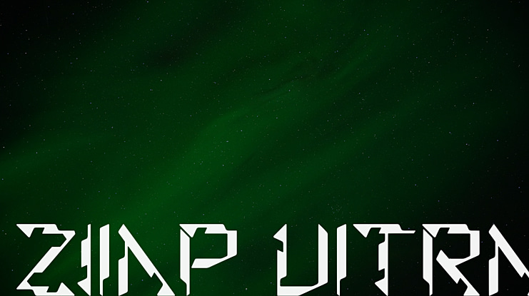Zilap Ultra Font