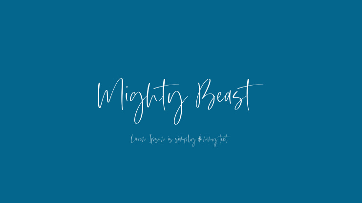 Mighty Beast Font